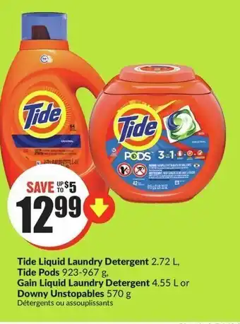 FreshCo Tide liquide laundry detergent tide pods offer