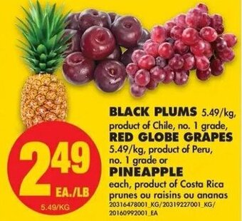 No Frills Black plums offer