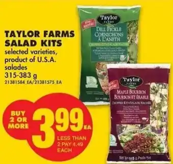 No Frills Taylor farms salad kits offer