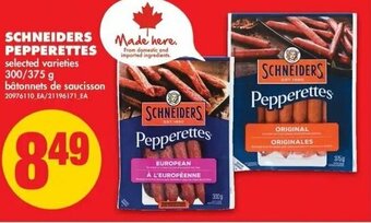 No Frills Schneiders pepperettes offer
