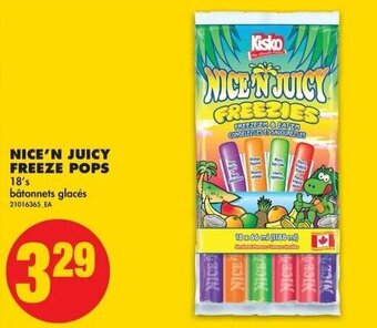 No Frills Nice'n juicy freeze pops offer