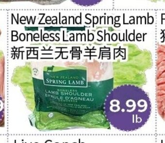 New Zealand Spring Lamb Boneless Lamb Shoulder