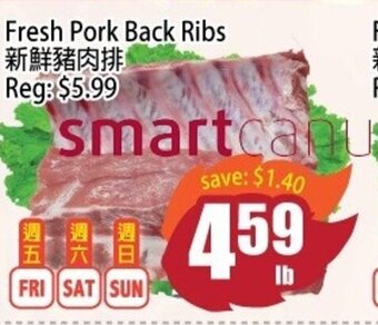 Fresh Pork Back Ribs