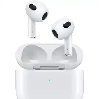 Best Buy Apple AirPods In-Ear Truly Wireless Headphones (3rd Generation) with MagSafe Charging Case - White - Openbox offer