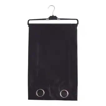 Giant Tiger Faux Silk Blackout Curtain Panel with Grommets, 84-in, Black offer