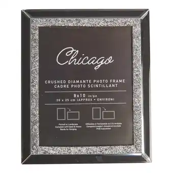 Giant Tiger Crush Diamante Picture Frame, 10.6-in x 0.4-in, Black offer