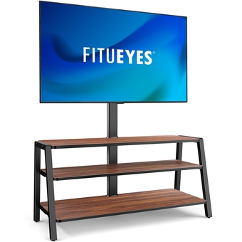 Best Buy FITUEYES 3-Tier Floor TV Stand for 37-70 Inch TVs Entertainment Stand with Storage-Height Adjustable TV Console Stands with G offer