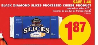 No Frills Black Diamond Slices Processed Cheese Product offer