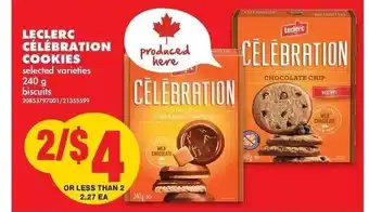 No Frills Laclerc Célébration Cookies offer