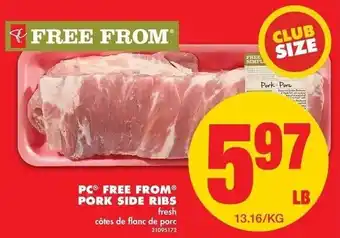No Frills PC, Free Form pork Side Ribs offer