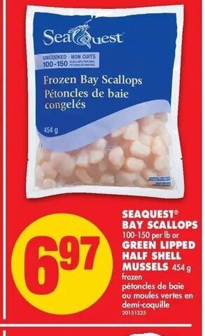 No Frills Seaquest Bay Scallops offer