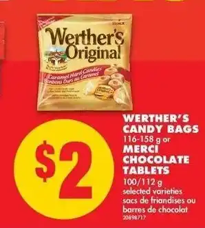 No Frills Werther's Candy Bags offer