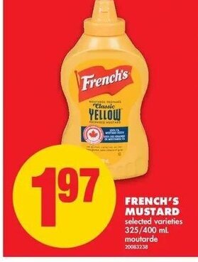 No Frills French's Mustard offer