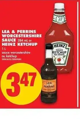 No Frills Lea & Perrins Heinz Ketchup offer