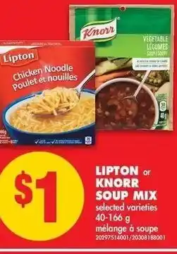 No Frills Lipton or Knorr Soup Mix offer