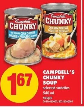 No Frills Campbell's Chunky Soup offer
