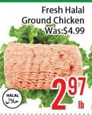 FreshLand Supermarket Fresh Halal Ground Chicken offer