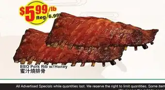 Terra Foodmart BBQ Pork Rib w/Honey offer