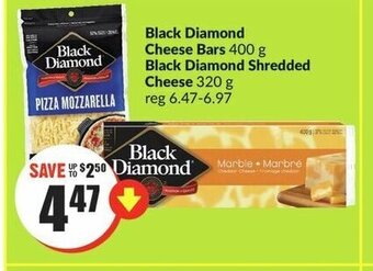 FreshCo Black Diamond Cheese Bars Black Diamond Shredded Cheese offer