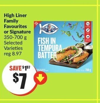FreshCo High Liner Family Favourites or Signature offer