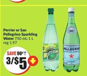 FreshCo Perrier or San Pellegrino Sparkling Water offer