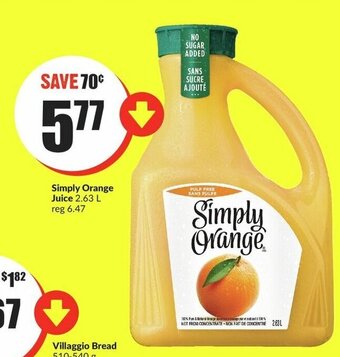FreshCo Simply Orange Juice offer