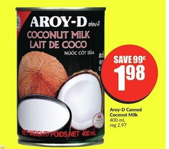 FreshCo Aroy-D Canned Coconut Milk offer