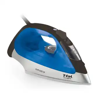 Giant Tiger T-FAL UltraGlide Durilium Airglide Steam Iron with Automatic Shut Off, White, Blue and Black offer