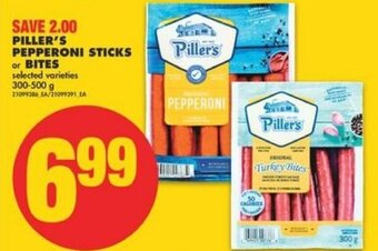 No Frills Piller's Pepperoni Sticks or Bites offer