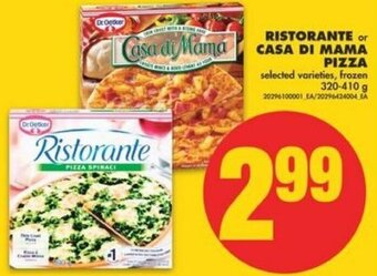 No Frills Ristorante Casa Di Mama Pizza offer