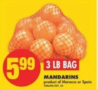 No Frills Mandarins offer