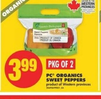 No Frills PC Organics Sweet Peppers offer