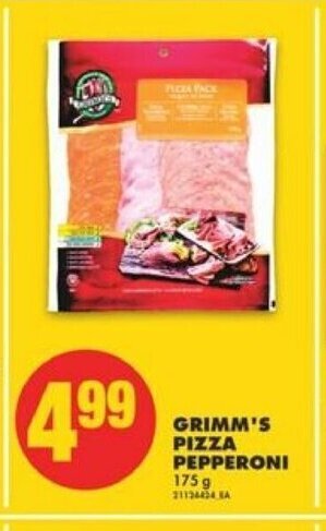 No Frills Grimm's Pizza Pepperoni offer