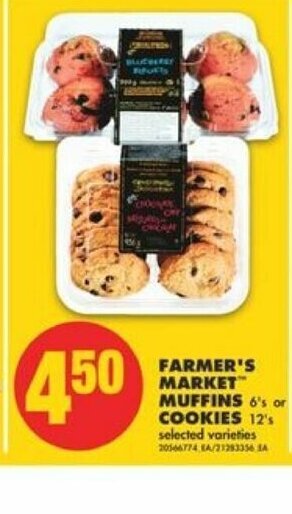 No Frills Farmer's Market Muffins Cookies offer