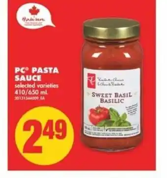 No Frills Pc Pasta Sauce offer