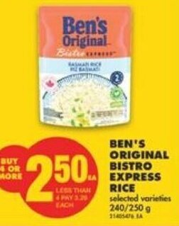 No Frills Ben's Original Bistro Express Rice offer