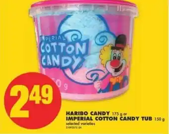 No Frills Haribo Candy Imperial Cotton Candy Tub offer