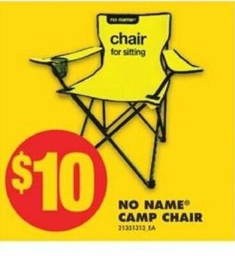No Frills No Name Camp Chair offer