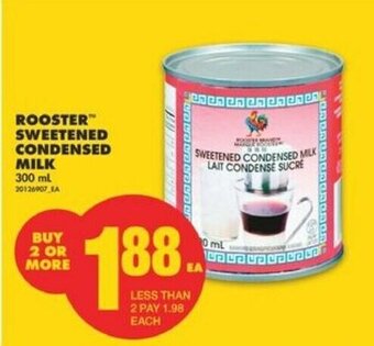 No Frills Rooster Sweetened Condensed Milk offer