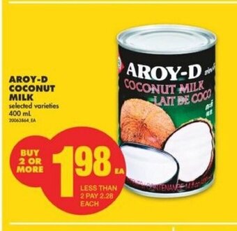 No Frills Aroy-D Coconut Milk offer