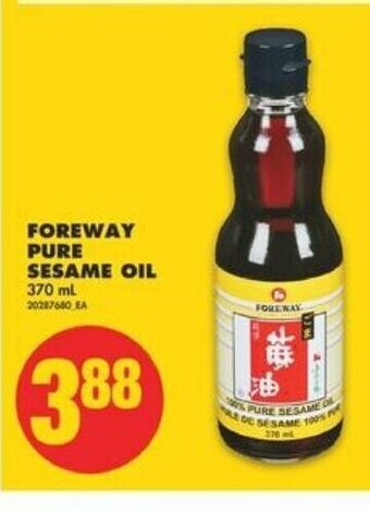 No Frills Foreway Pure Sesame Oil offer