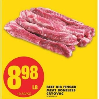 No Frills Beef Rib Finger Meat Boneless Cryovac offer