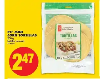 No Frills Mini Corn Tortillas offer