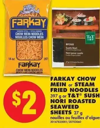 No Frills Farkay Chow Mein offer