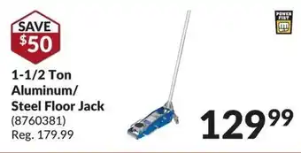 Princess Auto Aluminum/ Steel Floor Jack offer