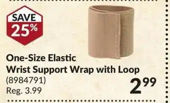 Princess Auto One-Size Elastic Wrist Support Wrap With Loop offer