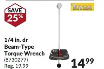 Princess Auto Beam-Type Torque Wrench offer