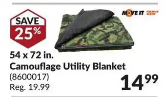 Princess Auto Camouflage Utility Blanket offer