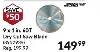 Princess Auto Dry Cut Saw Blade offer