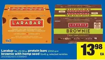 Real Canadian Superstore Larabar Protein Bars Brownie With Hemp Seed offer
